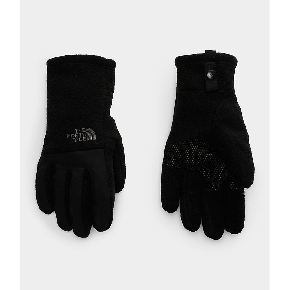 The North Face Gloves Youth Australia - The North Face Denali Etip™ Black Hiking (NSB-372610)